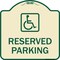 Signmission Reserved Parking HandicappedBlue Heavy-Gauge Aluminum Architectural Sign, 18" x 18", TG-1818-23158 A-DES-TG-1818-23158 - alternate 1